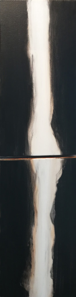 <span>Untitled</span><br> Acrylic on canvas<br> 8'' x 32''