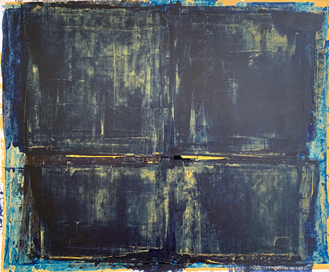 <span>Untitled</span><br> Acrylic on paper<br> 17'' x 14''