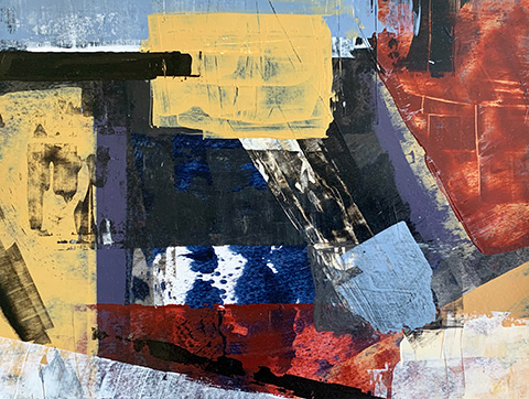 <span>Untitled</span><br> Acrylic on paper<br> 9'' x 6.5''